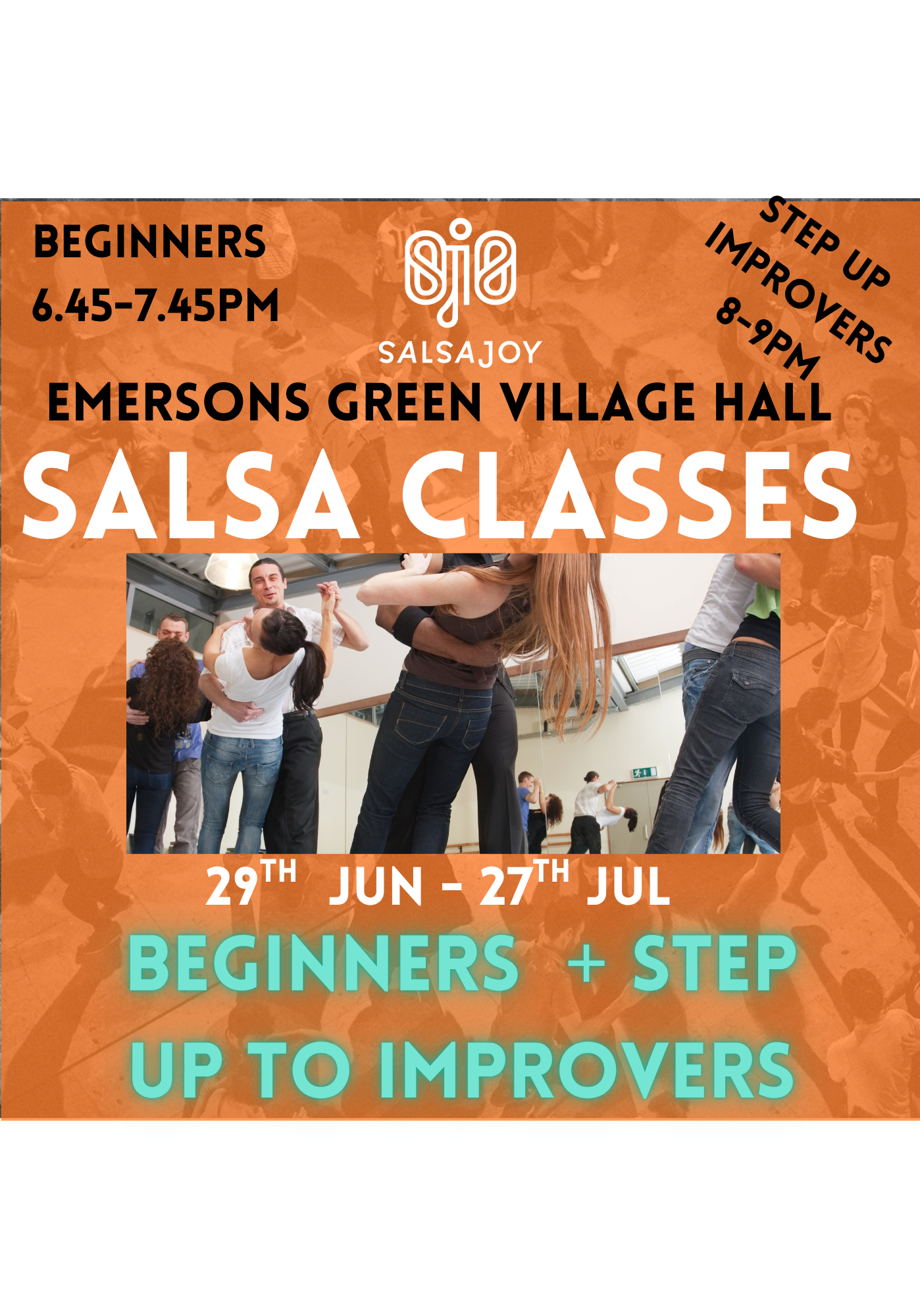 SalsaJoy Mondays - Beginners + Step up to Improvers -               29th June - 27th Jul 2026