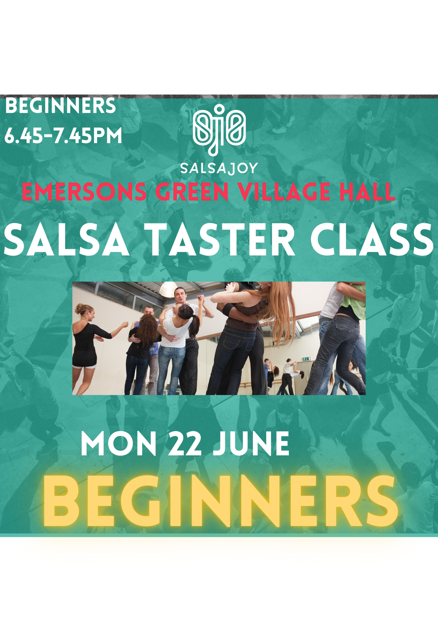 SalsaJoy Mondays (Beginners Taster Class) - Emersons Green Village Hall
